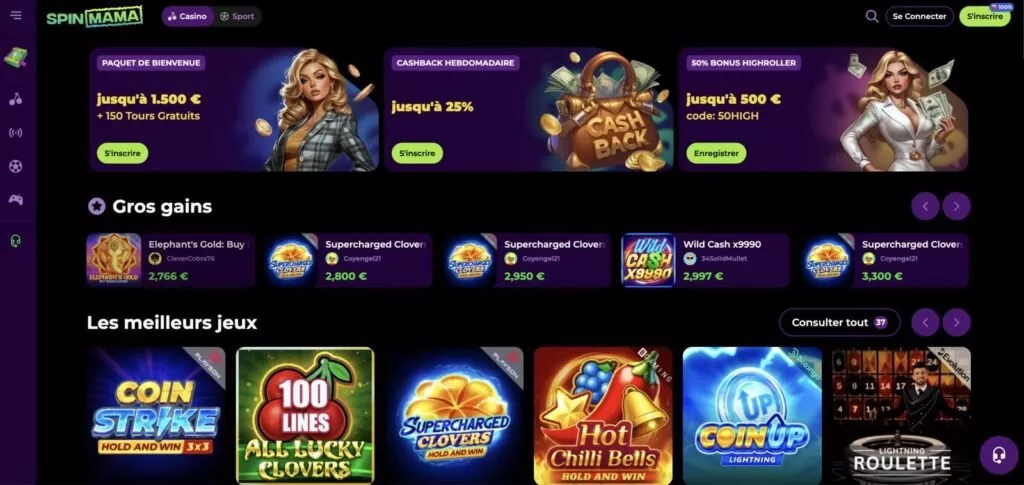 Bonus bez depozytu Spinmama