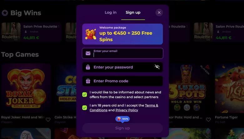 Spinmama befizetés nélküli bónusz