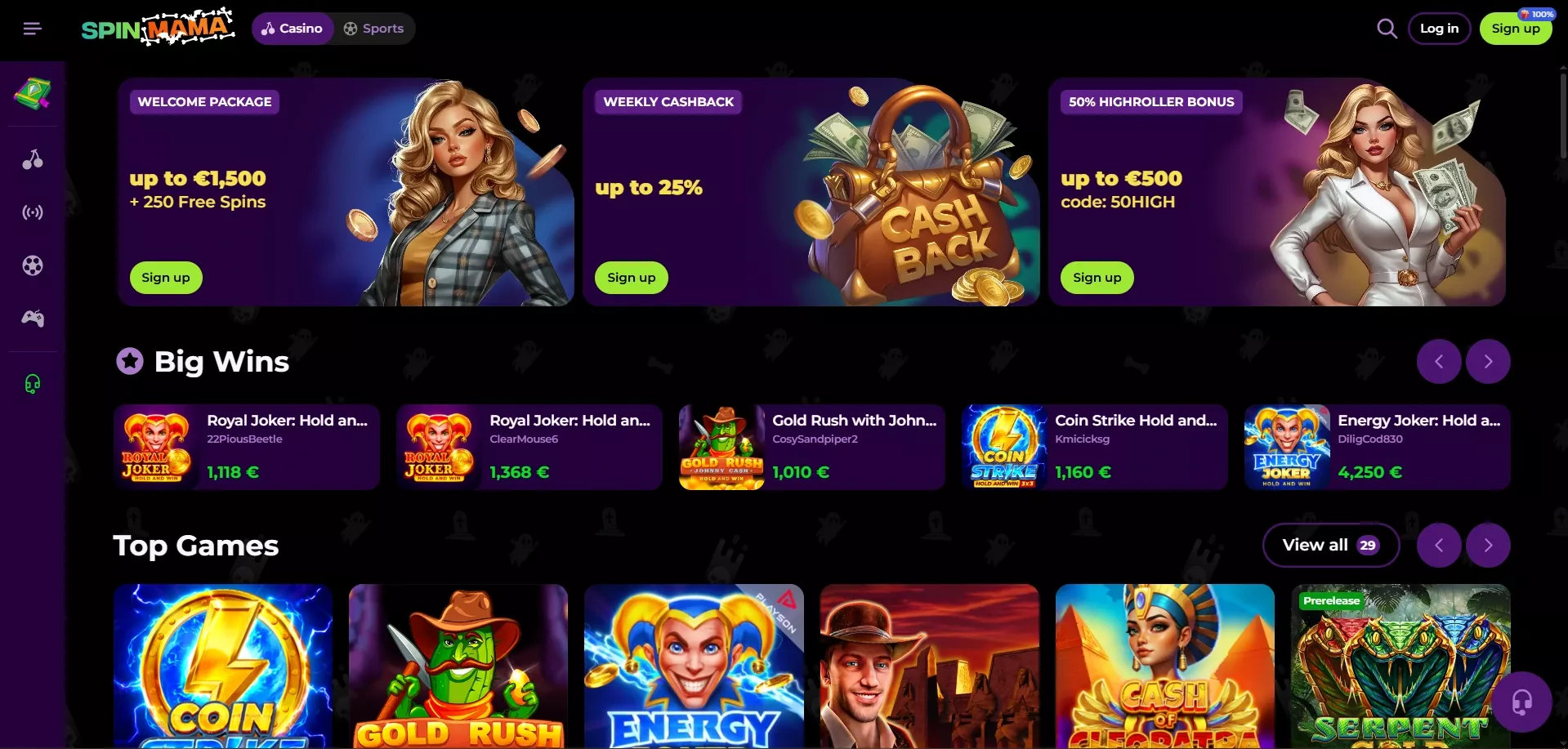 Rejestracja Spinmama